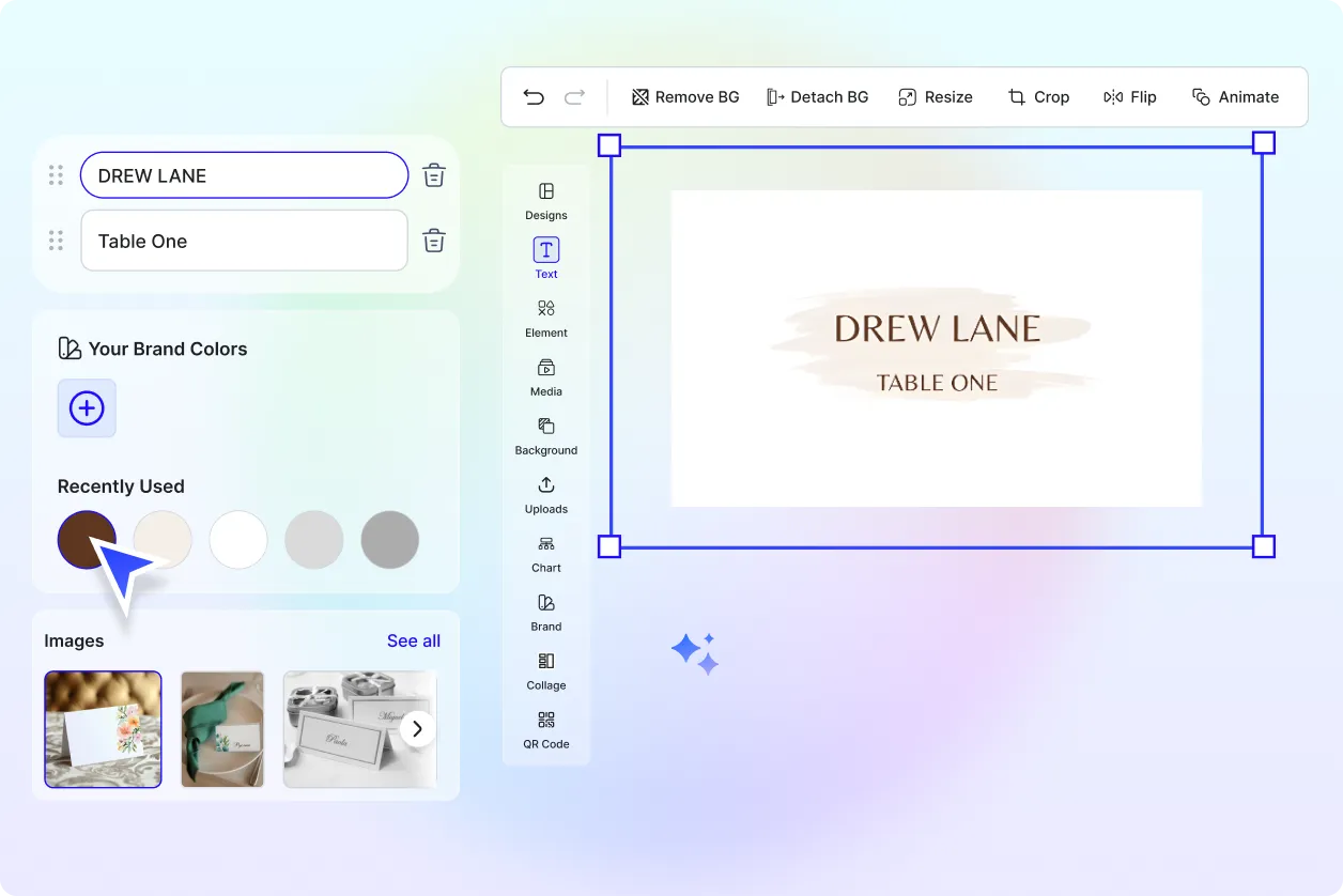 Free AI Place Card Generator, AI Place Card Maker Online